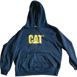 Official CAT Caterpillar Heavy Machinery Equipment Logo Hoodie Sweatshirt XL